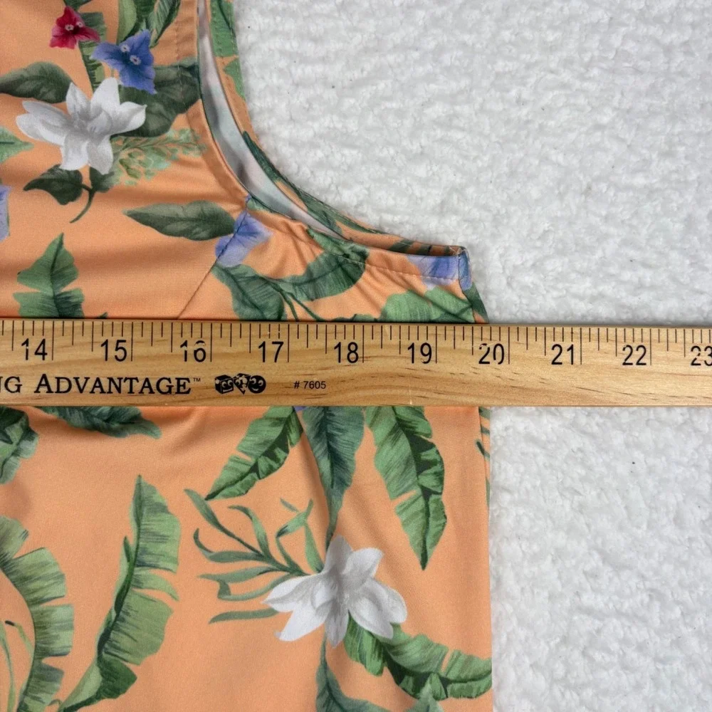 Bad Birdie Women's XL Flora Fiesta Tank No Sleeve Golf Shirt